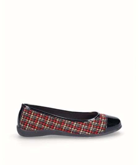 Red flat ballerina
