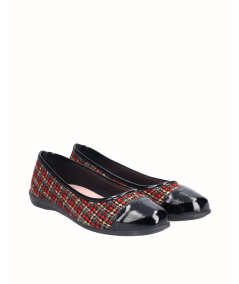 Red flat ballerina