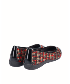 Red flat ballerina