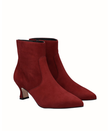 copy of Blue suede heeled ankle boot