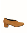 Mustard suede leather...