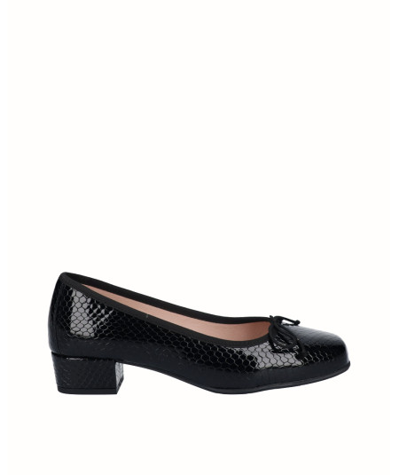 Black snake-embossed...